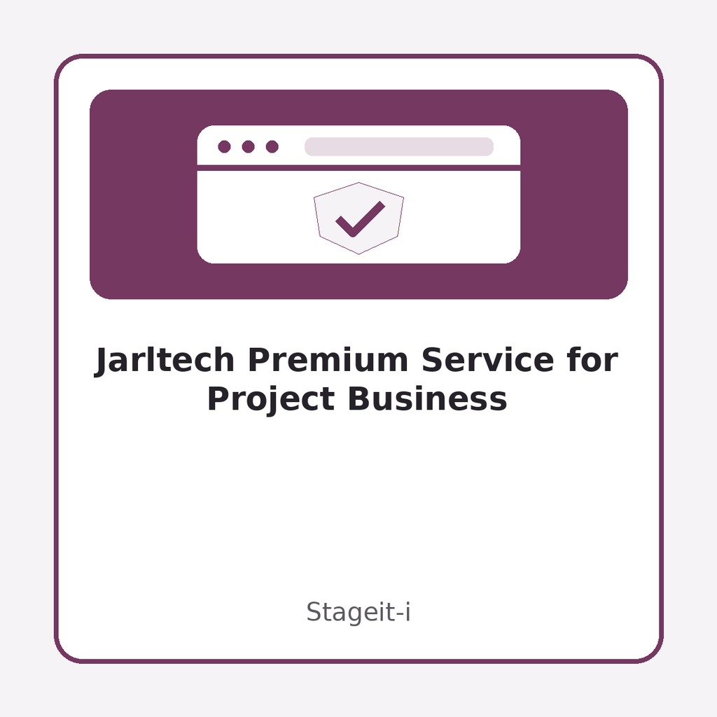 [Stageit-i] Jarltech Premium Service for Project Business