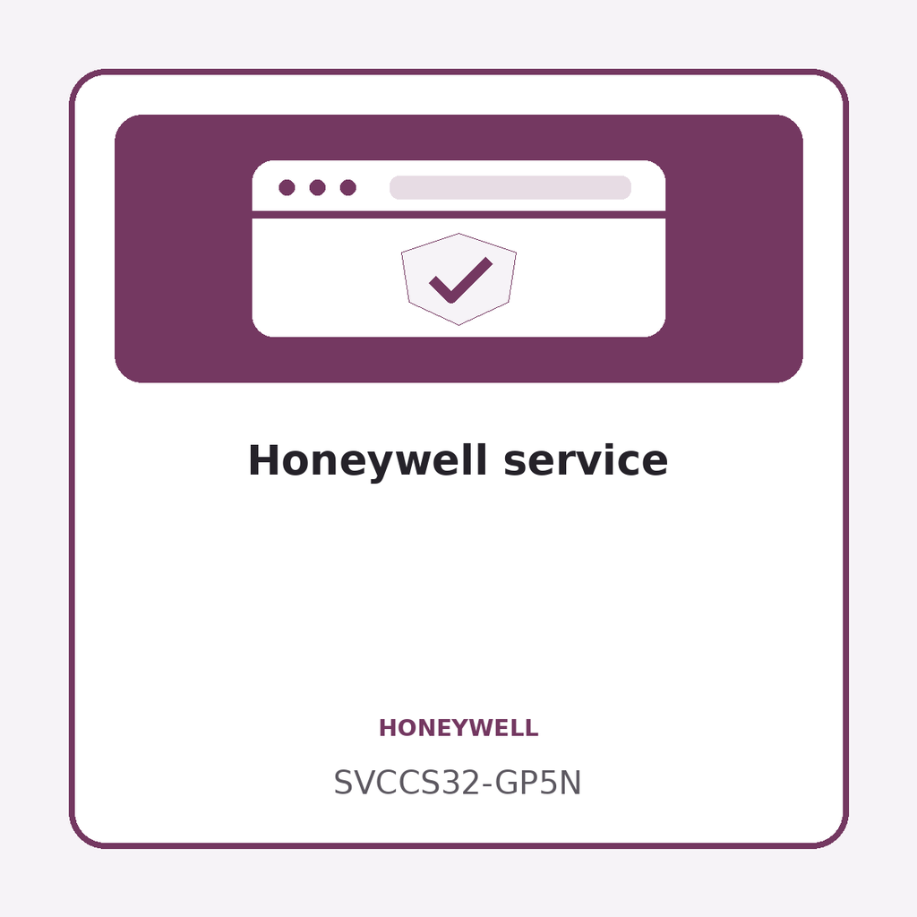 [SVCCS32-GP5N] Honeywell service
