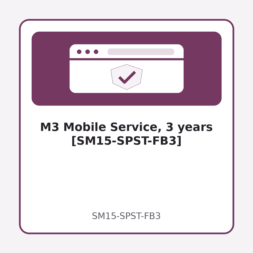 [SM15-SPST-FB3] M3 Mobile Service, 3 years [SM15-SPST-FB3]