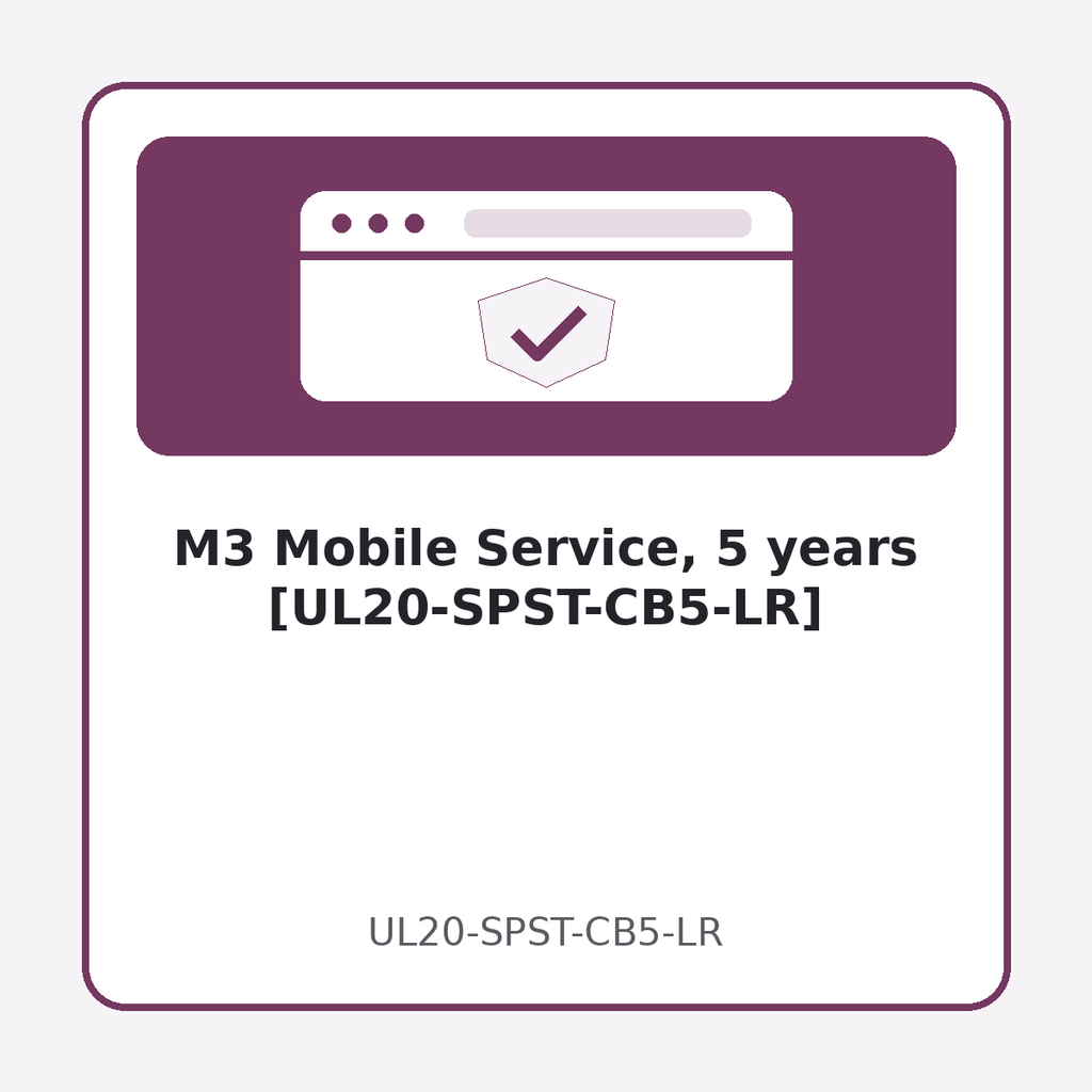 [UL20-SPST-CB5-LR] M3 Mobile Service, 5 years [UL20-SPST-CB5-LR]