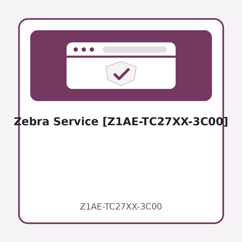 [Z1AE-TC27XX-3C00] Zebra Service [Z1AE-TC27XX-3C00]
