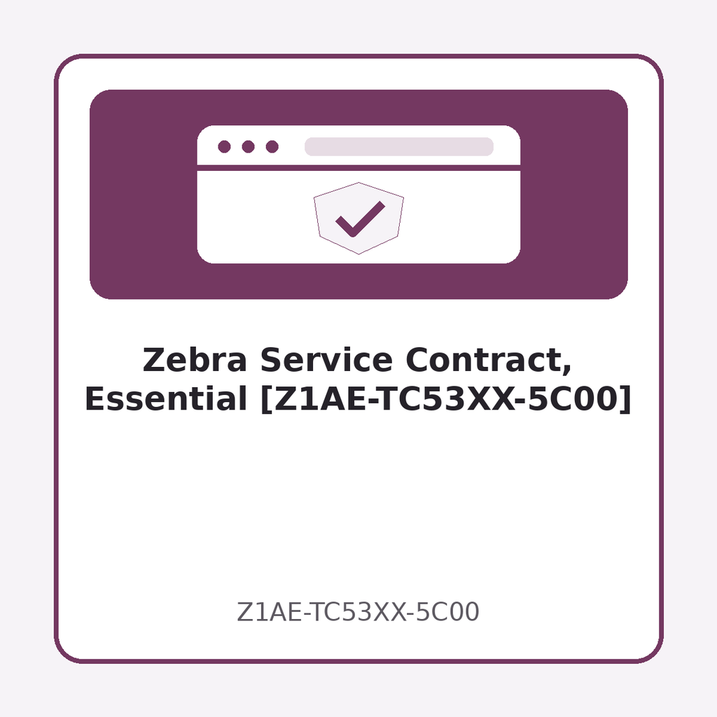 [Z1AE-TC53XX-5C00] Zebra Service Contract, Essential [Z1AE-TC53XX-5C00]