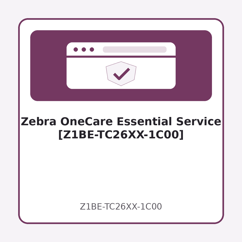 [Z1BE-TC26XX-1C00] Zebra OneCare Essential Service [Z1BE-TC26XX-1C00]