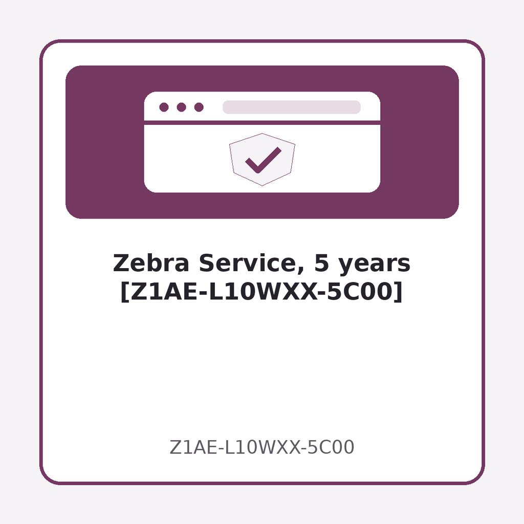 [Z1AE-L10WXX-5C00] Zebra Service, 5 years [Z1AE-L10WXX-5C00]