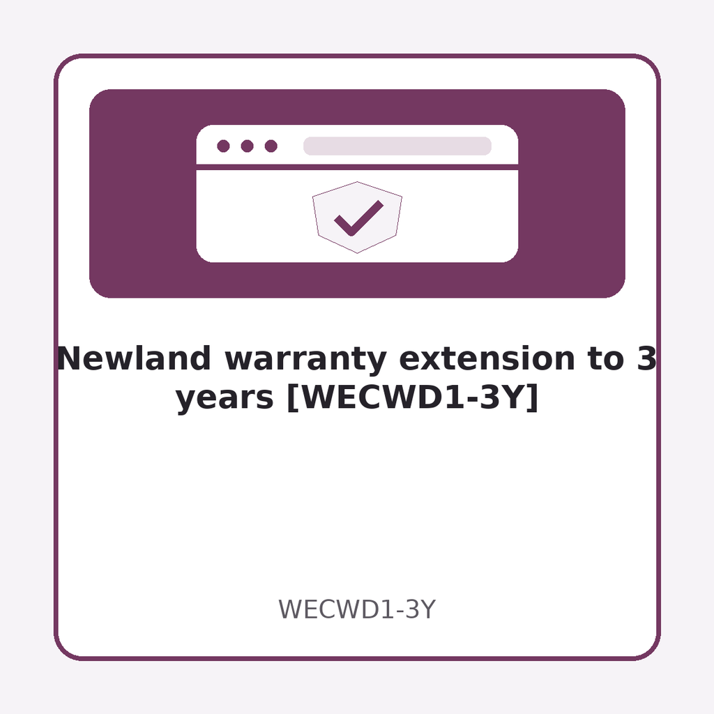 [WECWD1-3Y] Newland warranty extension to 3 years [WECWD1-3Y]