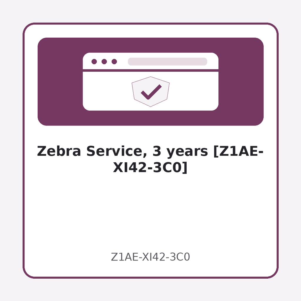 [Z1AE-XI42-3C0] Zebra Service, 3 years [Z1AE-XI42-3C0]