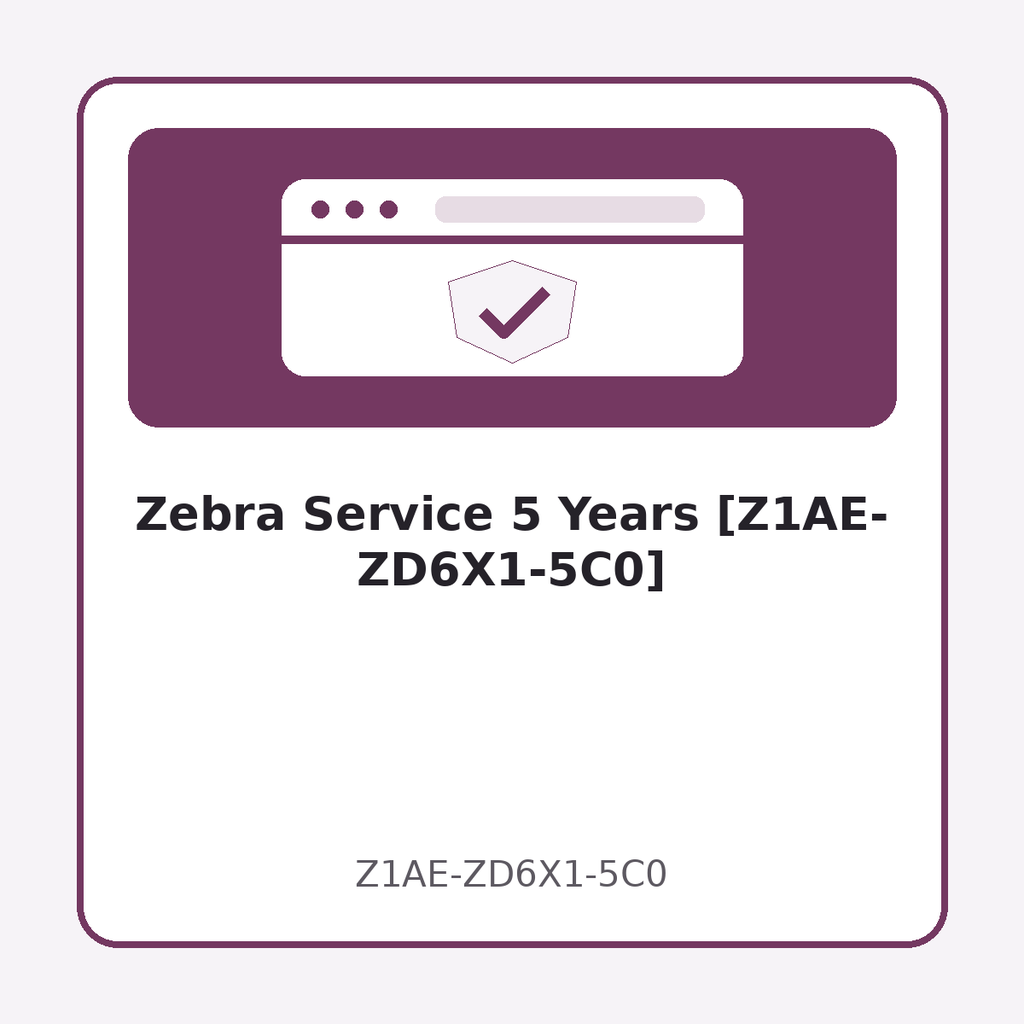 [Z1AE-ZD6X1-5C0] Zebra Service 5 Years [Z1AE-ZD6X1-5C0]
