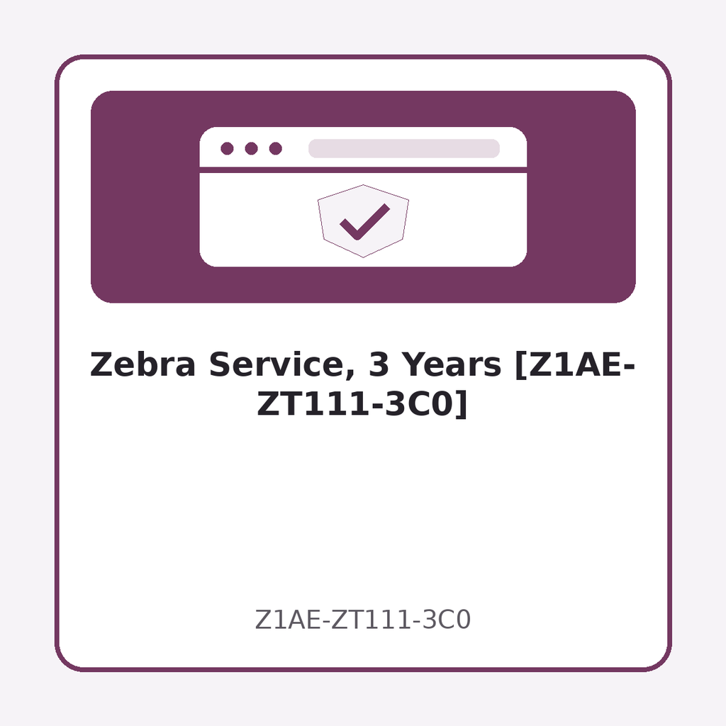 [Z1AE-ZT111-3C0] Zebra Service, 3 Years [Z1AE-ZT111-3C0]