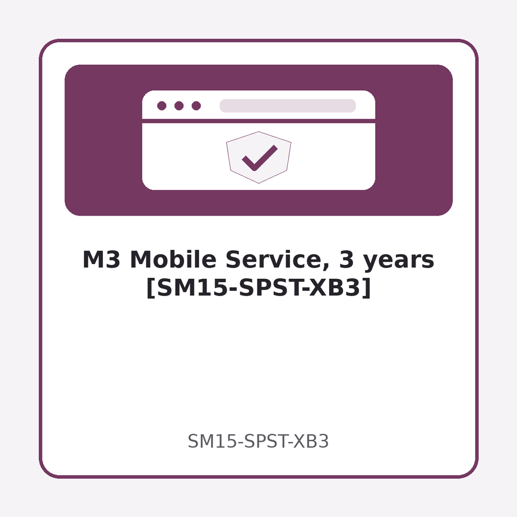 [SM15-SPST-XB3] M3 Mobile Service, 3 years [SM15-SPST-XB3]